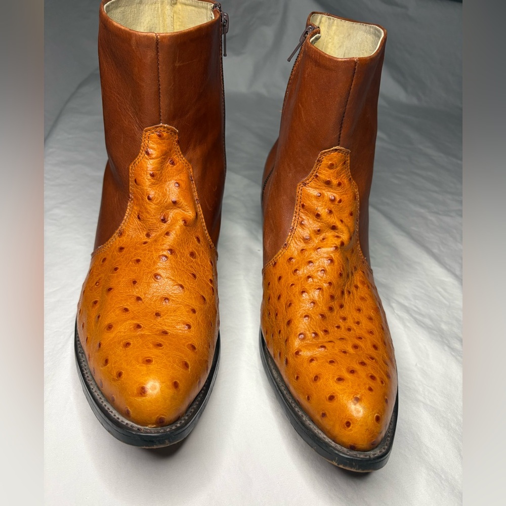 Vintage Mens Durango Cowboy Boots ostrich skin